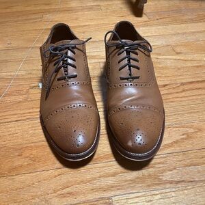 Johnston & Murphy Tan Leather Oxfords